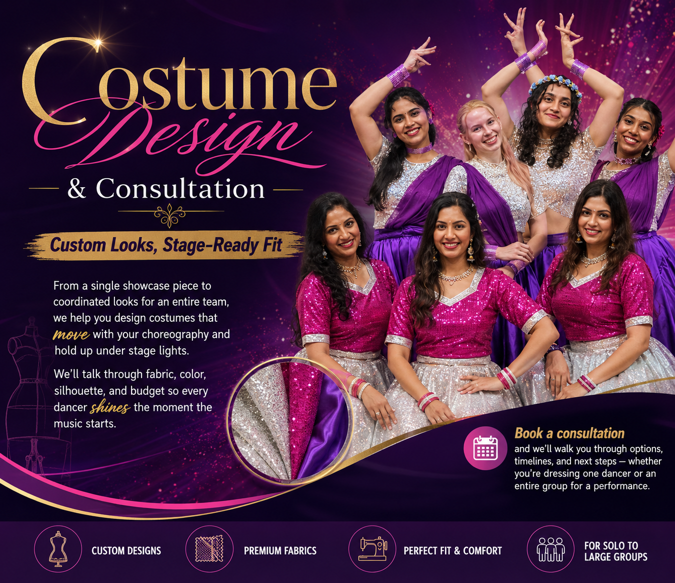 Costume Design & Consultation at Groove Galaxy Dance Studio