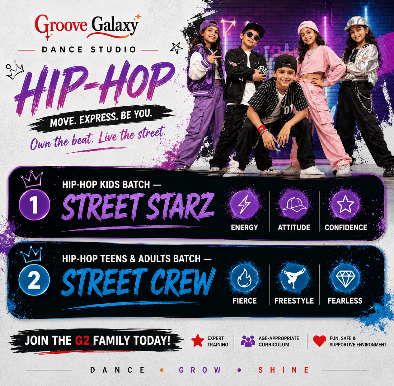 G2 Hip-Hop Dance Classes