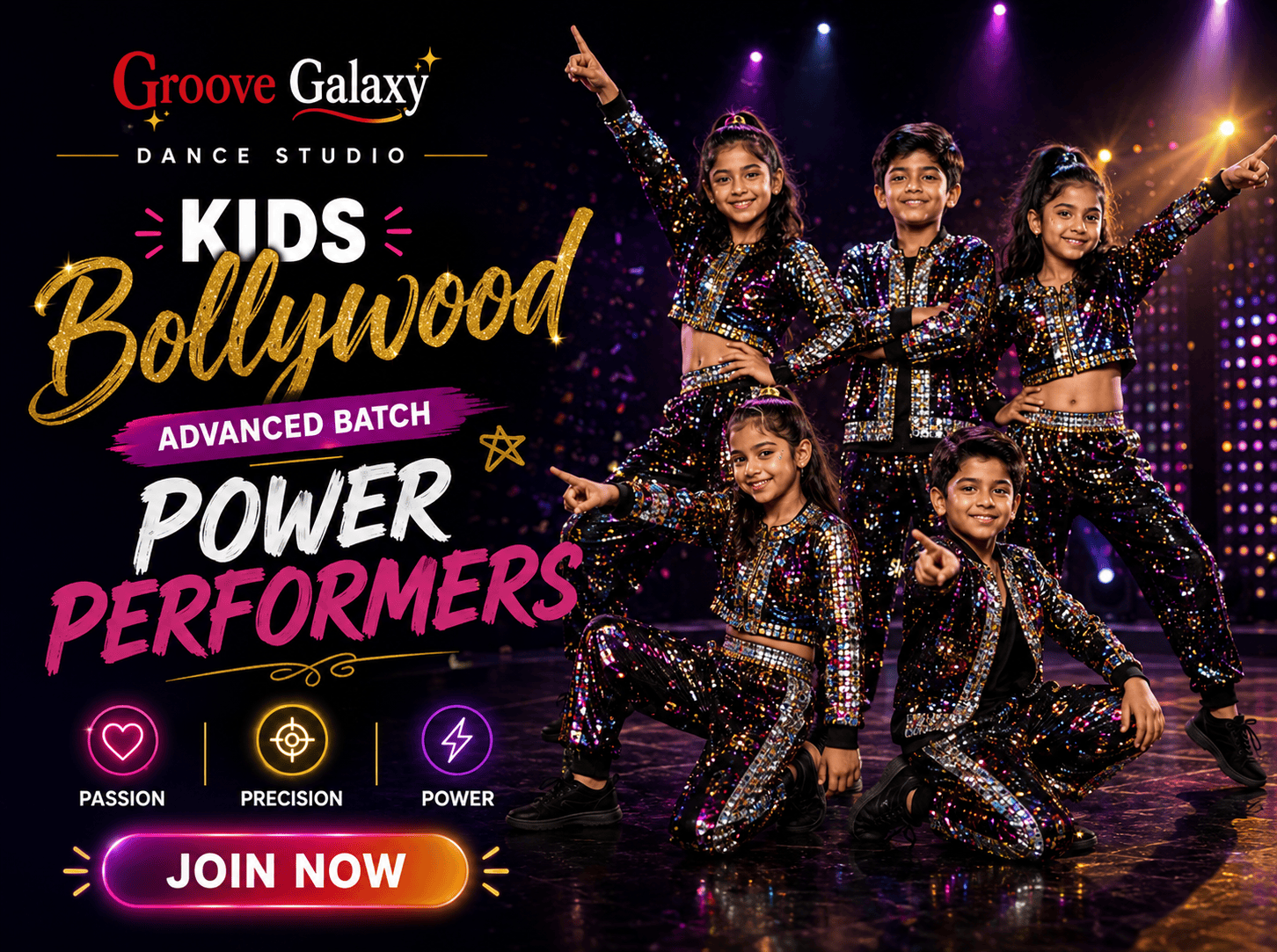 Kids Bollywood Advanced Batch — Power Performers